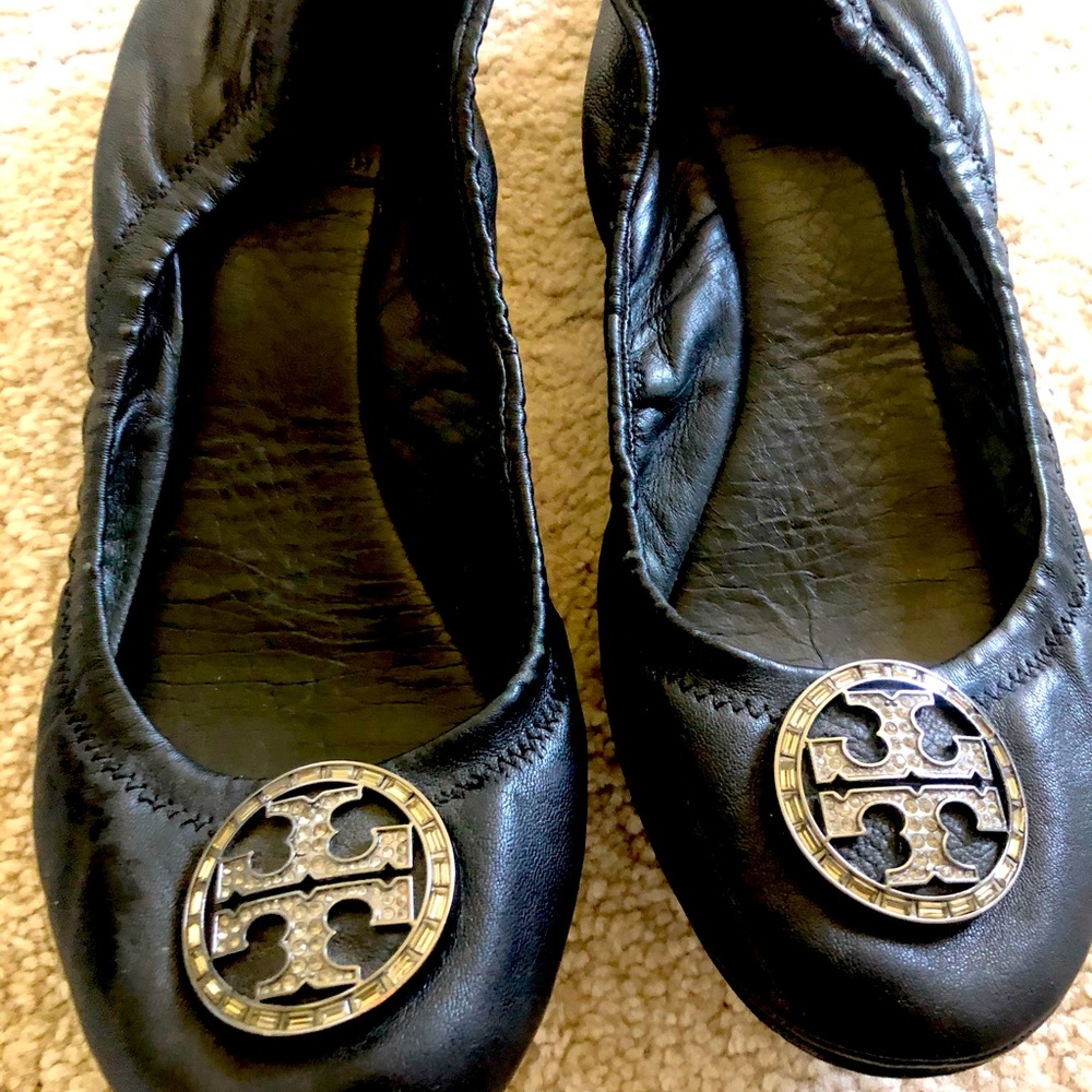 Tory Burch black 7.5 flats